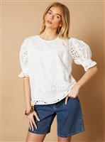 OASIS Broderie Detail Blouse 16