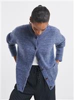 JD WILLIAMS Pocket Bomber Cardigan Blue 20-22