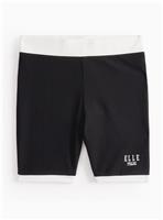 ELLE Black Contrast Detail Cycling Shorts 10 years