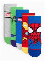 Spider-Man Ankle Socks 5 Pack 4-6.5