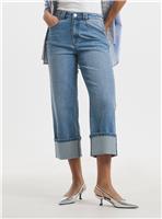 SIMPLY BE Cropped Turn Up Wide Leg Jean 32