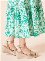 DOROTHY PERKINS Rebekah Peep Toe Espadrille Wedge Sandals 7