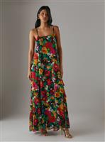 WAREHOUSE Chiffon Strappy Asymmetric Maxi Dress 8