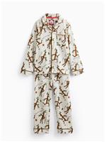 Stick Man Printed Grey Jersey Traditional Pyjamas 2-3 years