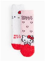 Hello Kitty Printed Cosy Socks 2 Pack 12.5-3.5