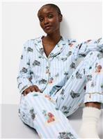 Disney Lady And The Tramp Printed Jersey Traditional Pyjamas L