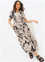 Tu x Scion Leaf Printed Midaxi Shirt Dress 20