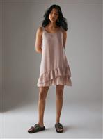 WAREHOUSE Floral Chiffon Asymmetric Tier Mini Sundress 12