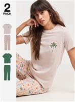 JD WILLIAMS 2 Pack Pyjama Set 32-34