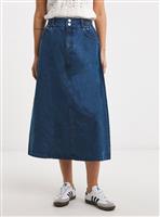JD WILLIAMS Elasticated Waist Midi Skirt 32