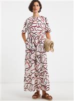JD WILLIAMS Short Sleeve Smock Maxi Dress 10