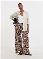 JD WILLIAMS Viscose Crinkle Pull On Wide Leg Trouser 28