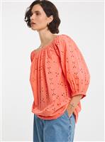 JD WILLIAMS Broderie Elasticated Neckline Top 8