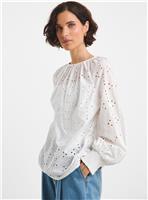 JD WILLIAMS Broderie Puff Sleeve Top 32