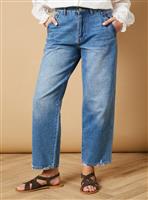 OASIS Denim Front Seam Straight Leg Jean 12