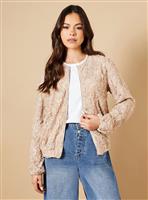 OASIS 3D Floral Lace Bomber Jacket 8
