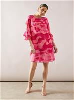 WALLIS Abstract Flute Shift Dress 10
