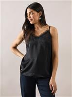 WALLIS Lace Trim Satin Cami Top 10