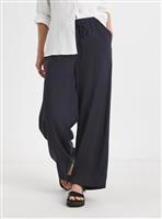 JD WILLIAMS Linen Wide Leg Trouser Navy 30