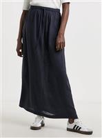 JD WILLIAMS Linen Maxi Skirt Navy 30