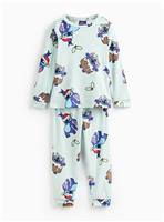 Disney Stitch Christmas Pudding Slinky Pyjamas 7-8 years