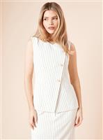DOROTHY PERKINS Longline Asymmetric Split Hem Co-ord Waistcoat 10