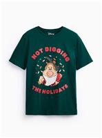 Disney Grumpy Green Christmas Graphic T-Shirt XXXL