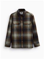 UNION WORKS Green Check Overshirt S