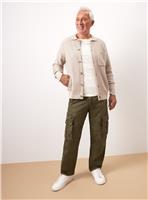 UNION WORKS Khaki Cargo Trousers 34S