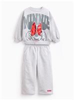 Grey Disney Minnie Mouse Sweat Set 9 years