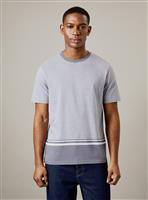 BURTON Blue Feeder Stripe T Shirt S