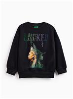 Black Wicked Graphic Print Sweatshirt 13 years