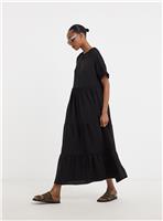 JD WILLIAMS Short Sleeve Smock Maxi Dress 22