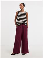 JD WILLIAMS Cheesecloth Wide Leg Trousers 20