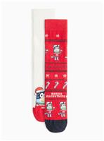 Matching Family Christmas Bluey Design Ankle Socks 2 Pack 9-12