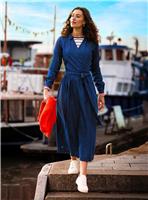 BRAKEBURN Fern Denim Midi Dress 16