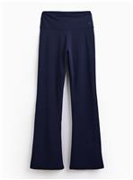 REAKTIV Navy Yoga Flared Soft Touch Pocket Leggings L