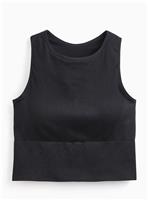 REAKTIV Seamless Black Crop Top Vest S