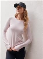 REAKTIV Pale Pink Soft Touch Long Sleeve Base Layer Tee XS