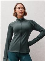 REAKTIV Dark Green Zip Through Long Sleeve Performance Top XXL