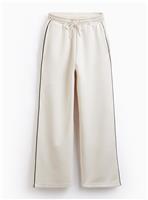 REAKTIV Cream Piped Scuba Wide Leg Jogger XL