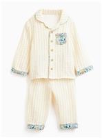 Tu x Morris & Co. Yellow Woven Pyjama Set 9-12 months