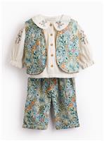 Tu x Morris & Co. 3-Piece Floral Outfit Set 12-18 months