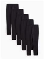 Black Leggings 5 Pack 4 years