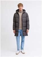 JJ REBEL Rebel Logo Long Puffer Coat Grey S