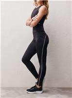 REAKTIV Black Piped Performance Legging XS