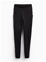 REAKTIV Black Piped Performance Legging S