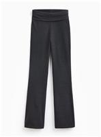 REAKTIV Charcoal Grey Luxe Roll Top Soft Touch Flared Legging L