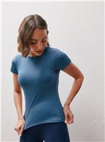 REAKTIV Yoga Short Sleeve Blue Core Tee XS