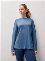 REAKTIV Blue Yoga Long Sleeve Post-Workout Slouchy Top S